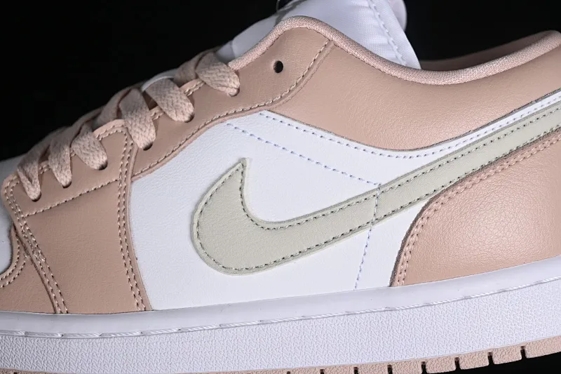 All categories Air Jordan Jordan series basketball shoes Air Jordan 1 Low Air Jordan 1 Low AJ1 Joe 1 white and pink low-top cultural and casual sneakers DC0774-120